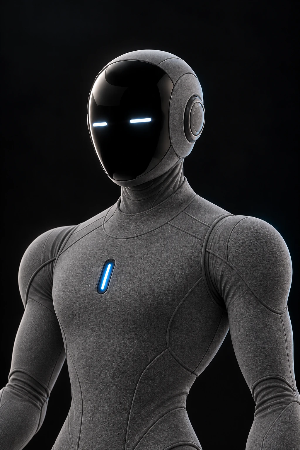 Skinned Max in graphite: Portrait
