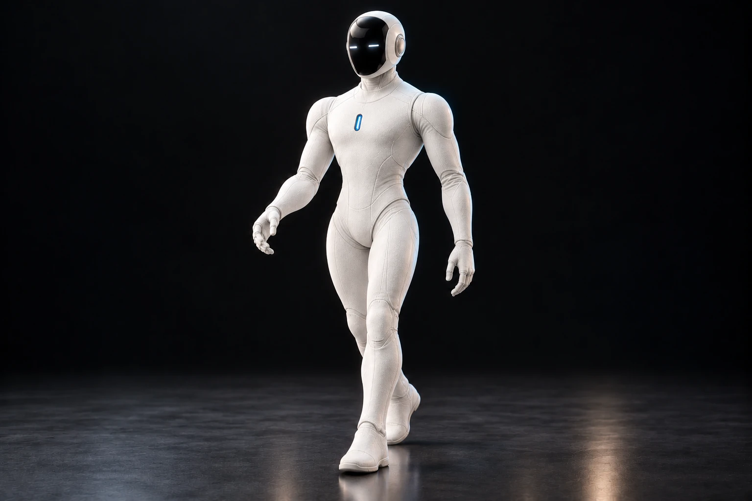 Skinned Max in pearl: Walking